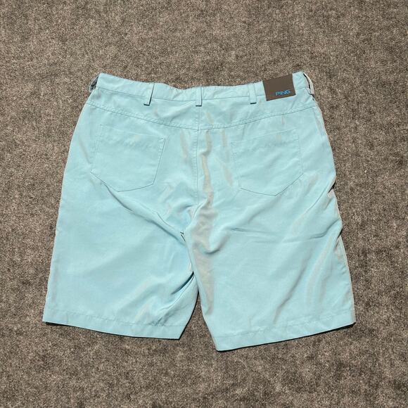 PING Golf Shorts Light Blue Performance Chino – Size 38 - Picture 1 of 6